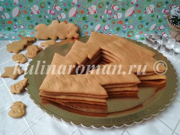 Торт медовик в виде елки