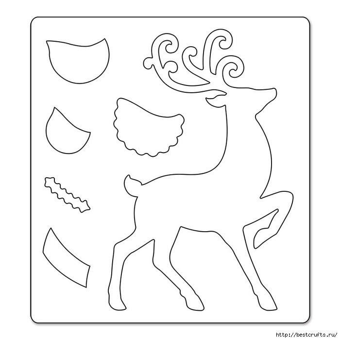 Лекало для саней новогодние