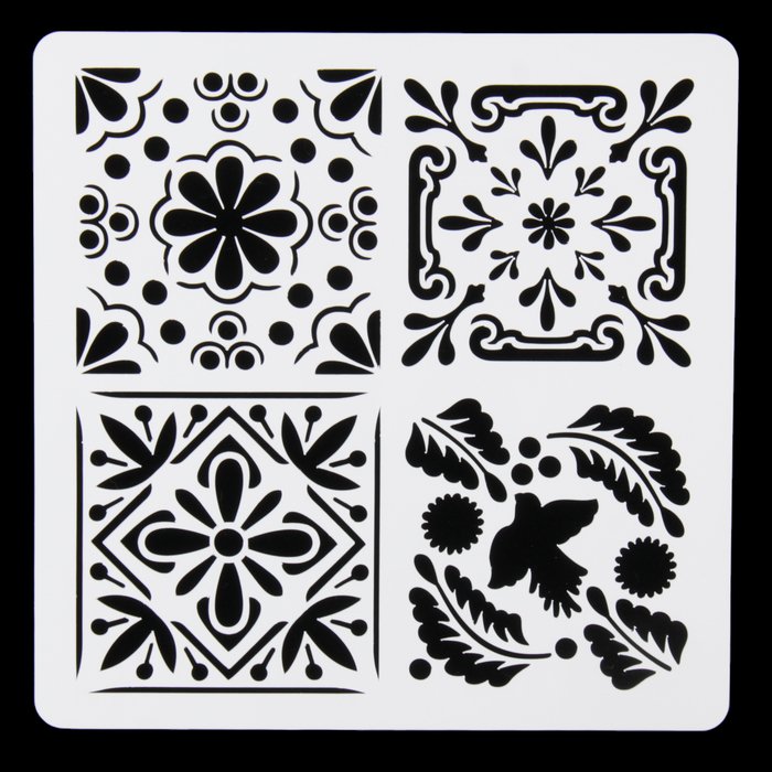 Трафареты для росписи плитки