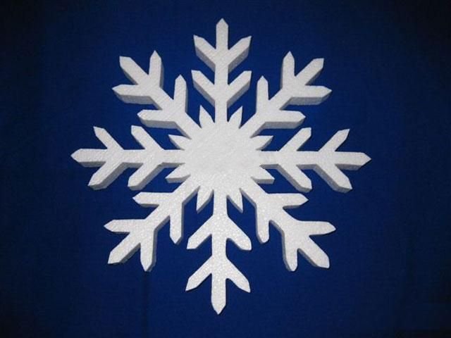 Трафарет снежинки для потолочной плитки