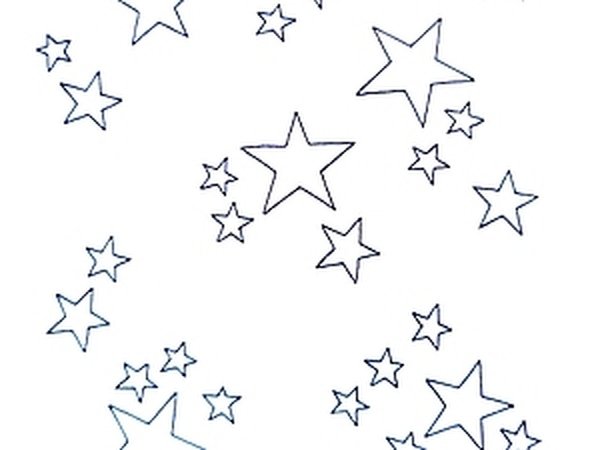 Новогодние звездочки трафареты