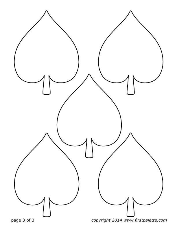 Трафареты "листья"