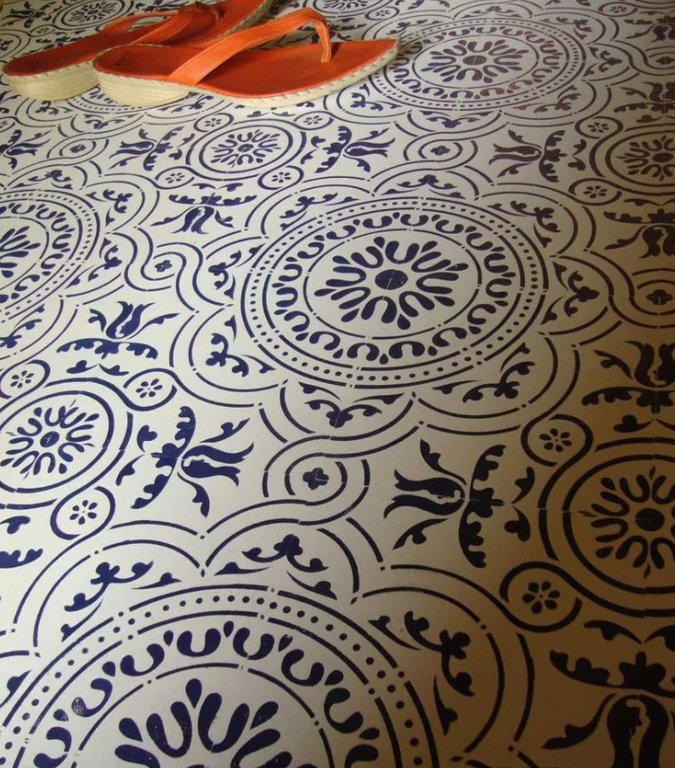 Трафарет для покраски пола