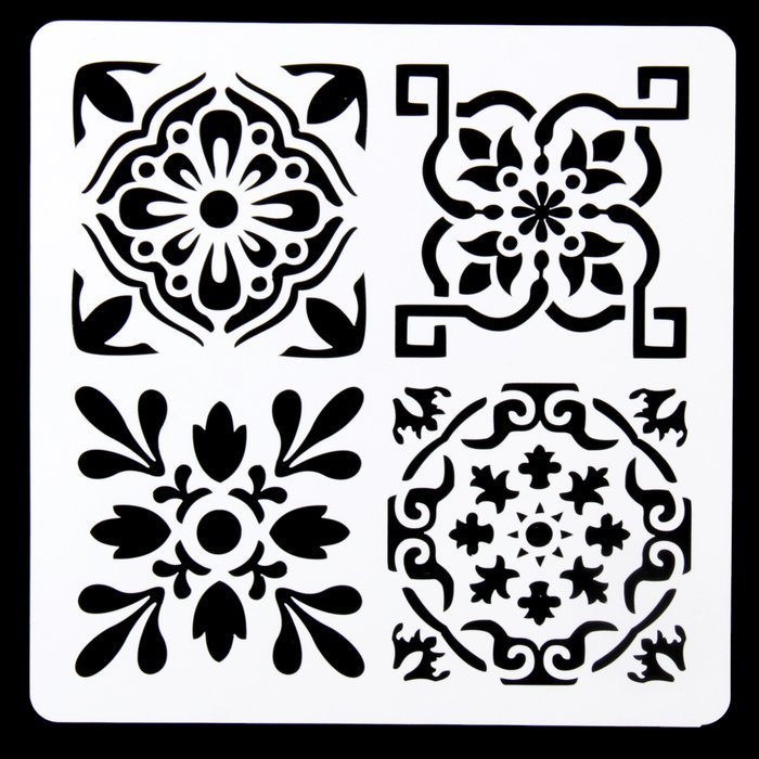 Трафареты для росписи плитки