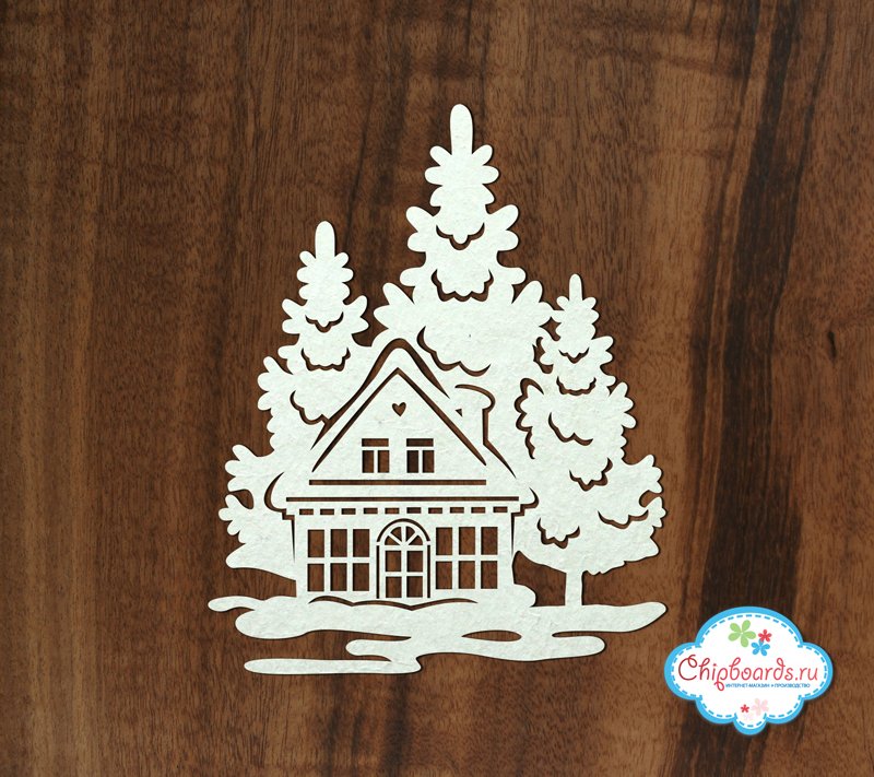 Новогодние домики на окна