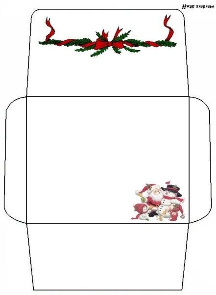 Конверт макет для печати