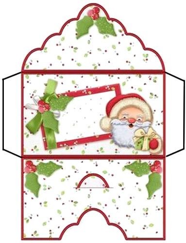 Новогодний конверт шаблон