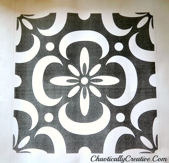 Трафарет для пола под покраску