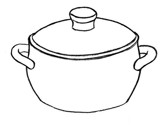 Кастрюля раскраска