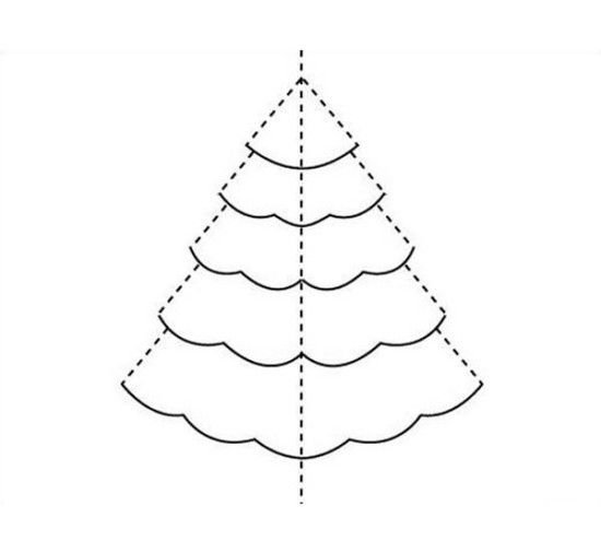 Трафарет "елка"