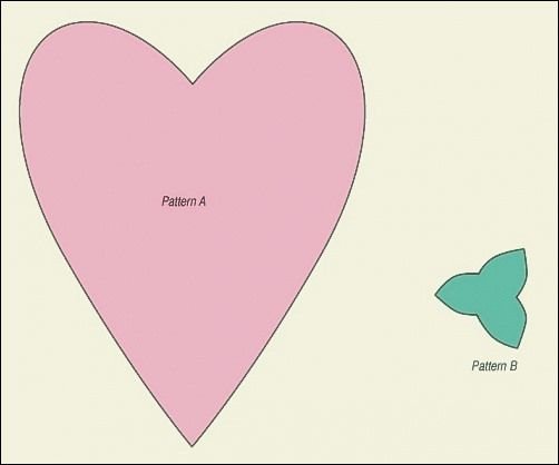Выкройка сердечка