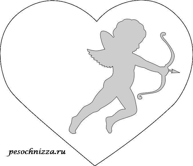 Трафареты на день Святого Валентина