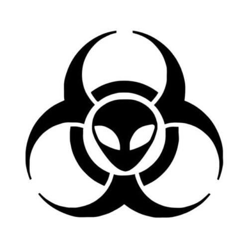 Знак биологической опасности тату