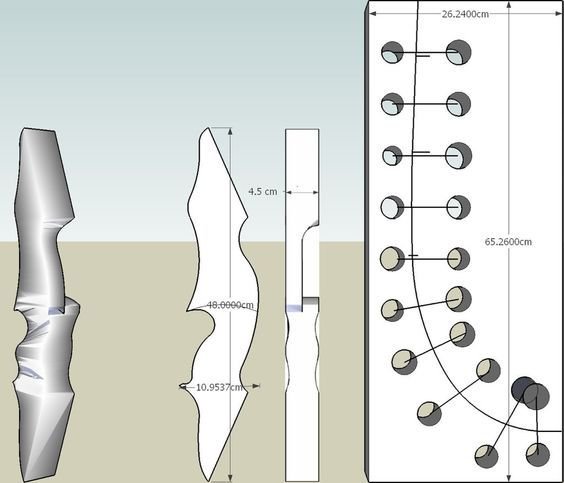 Чертеж рекурсивного лука