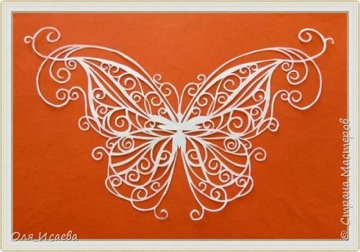 Бабочка для джутовой филиграни