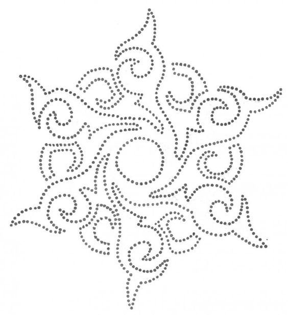 Узоры для точечной росписи контурами