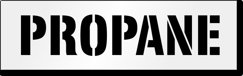 Пропан надпись трафарет