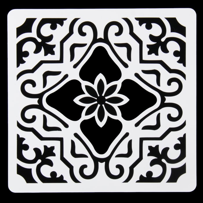 Трафарет плитка азулежу