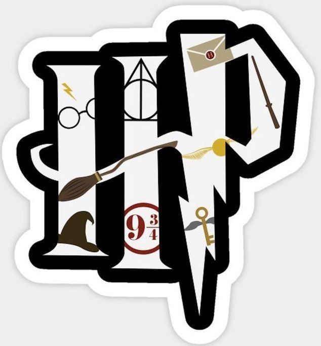 Наклейки в стиле Гарри Поттера