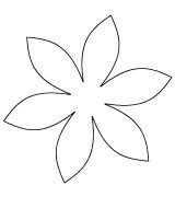 Кувшинка трафарет для вырезания