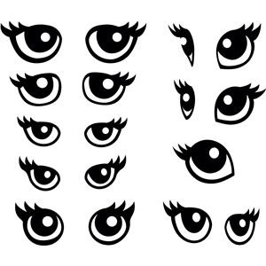 Глаза для аппликации