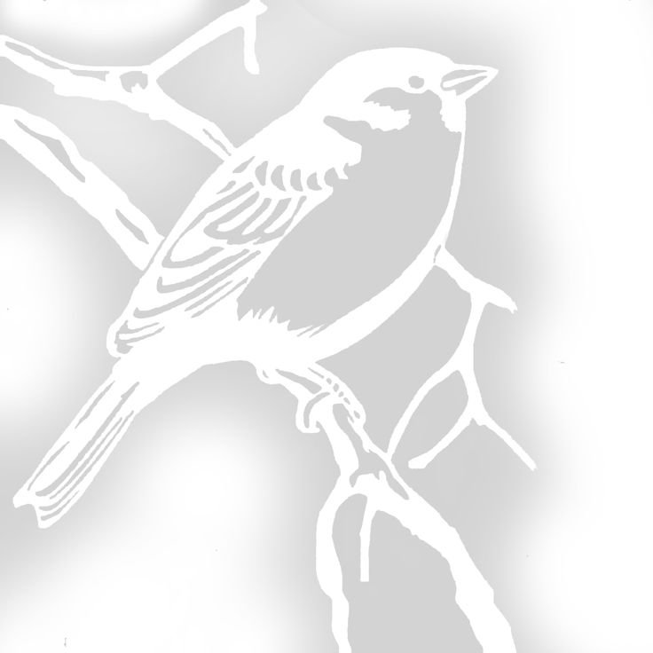 Трафарет птицы