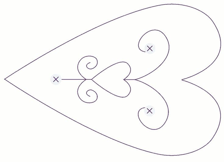 Лекало сердечко