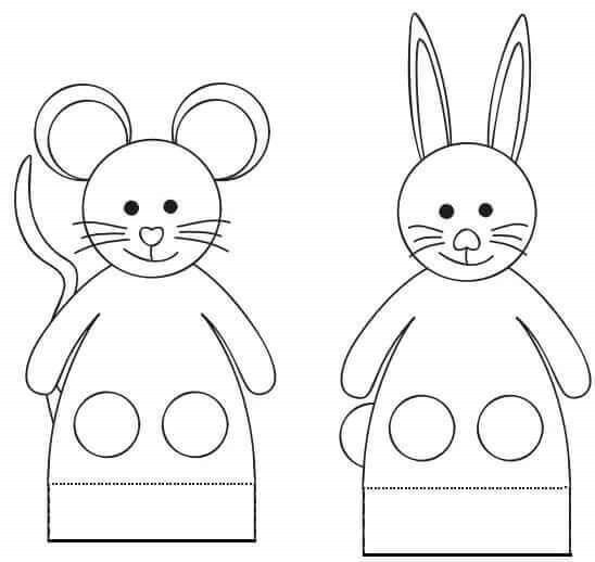 Пальчиковые куклы шаблоны