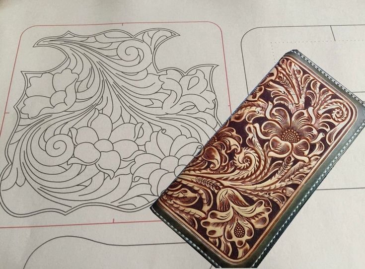 Тиснение Шеридан на коже эскизы