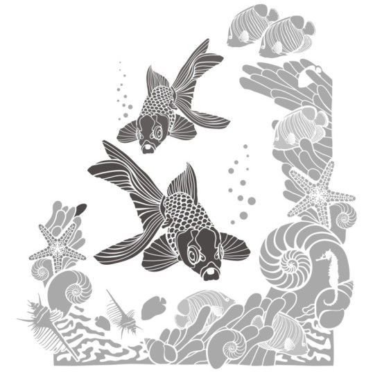 Трафарет птицы на стену