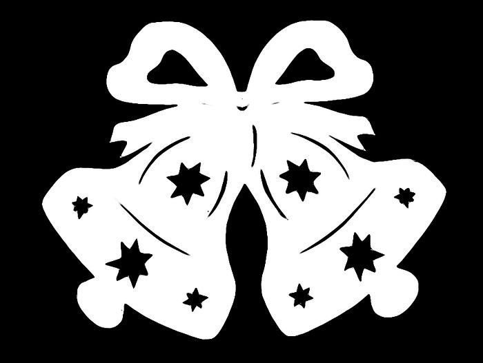 Трафареты на окна новогодние