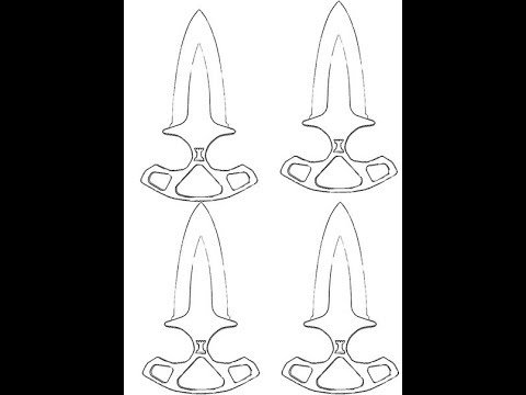 Шадоу ТЫЧКОВЫЕ ножи чертеж