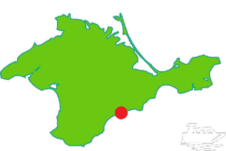 Крымский полуостров на карте