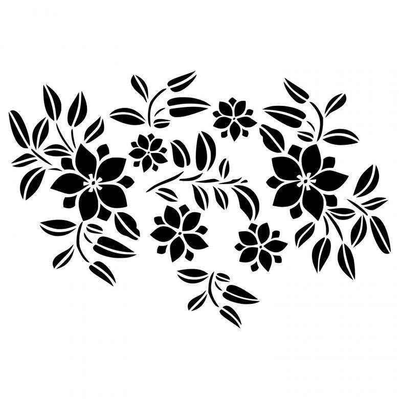 Трафаретные узоры на мебели