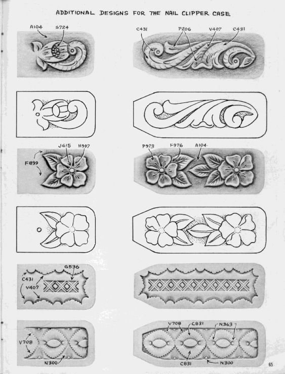 Узоры Шеридан для тиснения