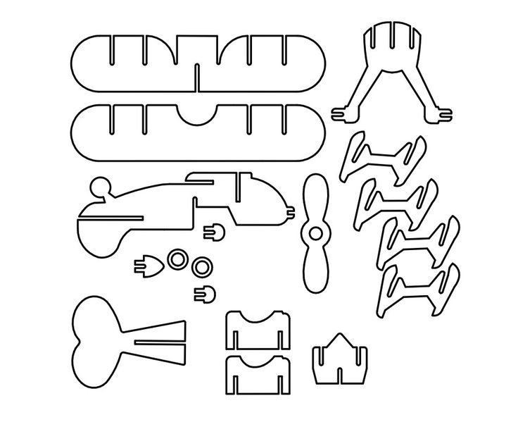 3d пазлы из фанеры для лазерной резки чертежи