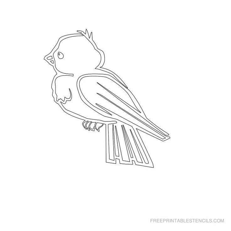 Вытынанка птичка