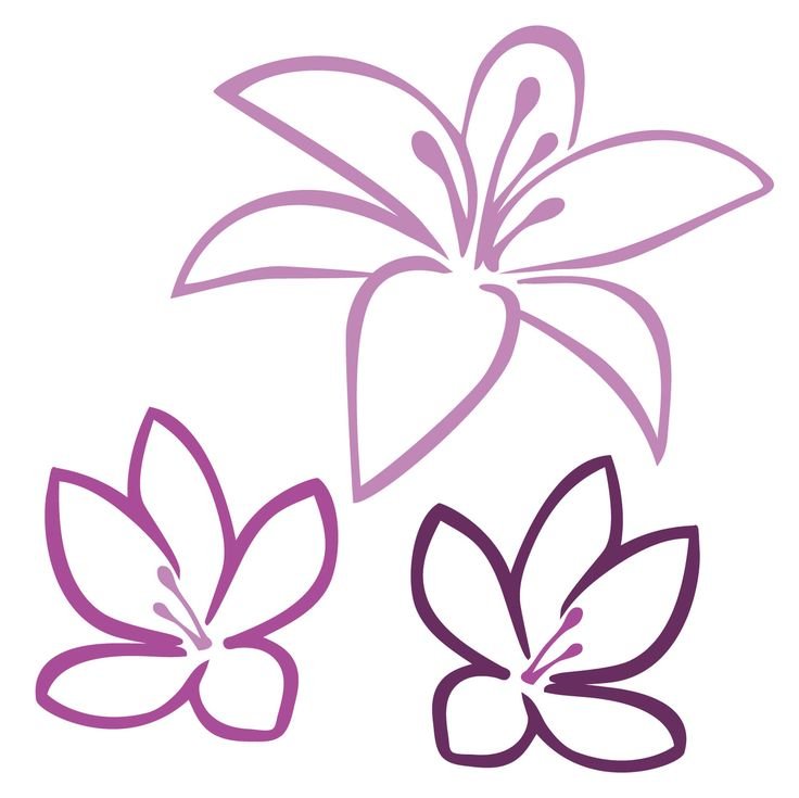 Трафарет "цветы"