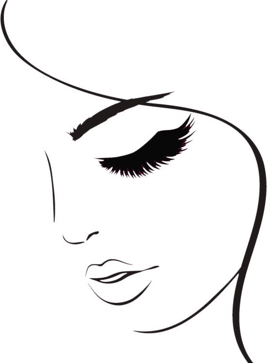 Очертания женского лица