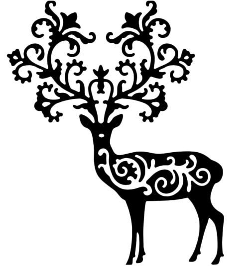 Трафарет "олени"