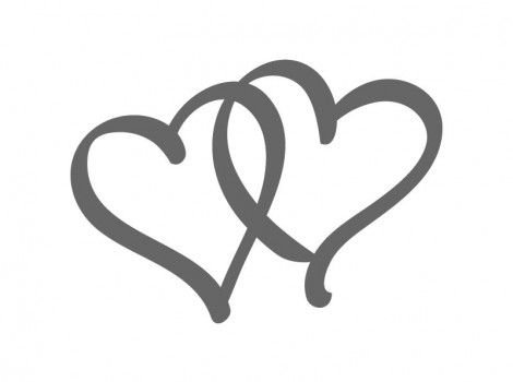 Сердце трафарет