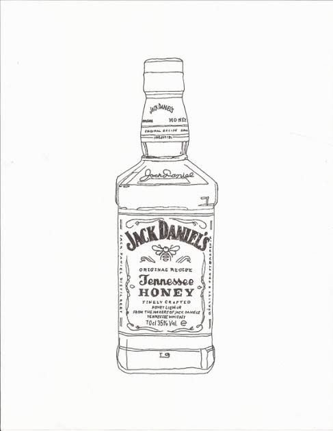 Бутылка Джек Дэниэлс вектор