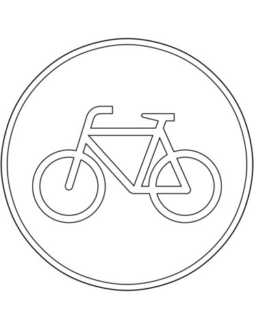 Раскраски дорожных знаков