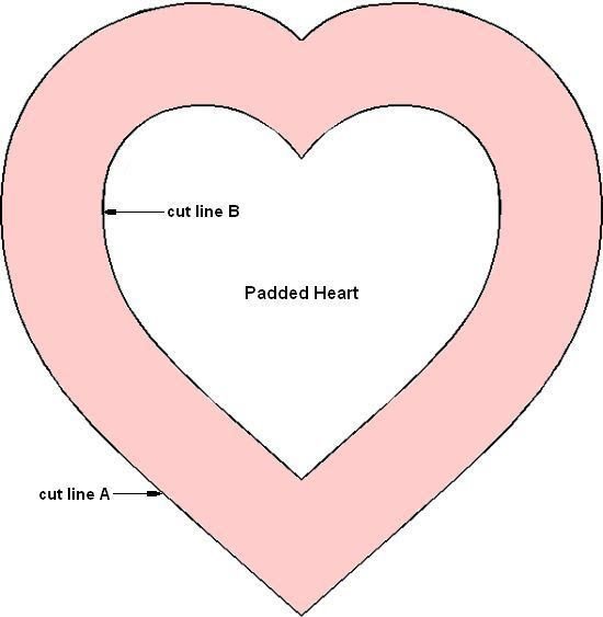 Форма сердца шаблон