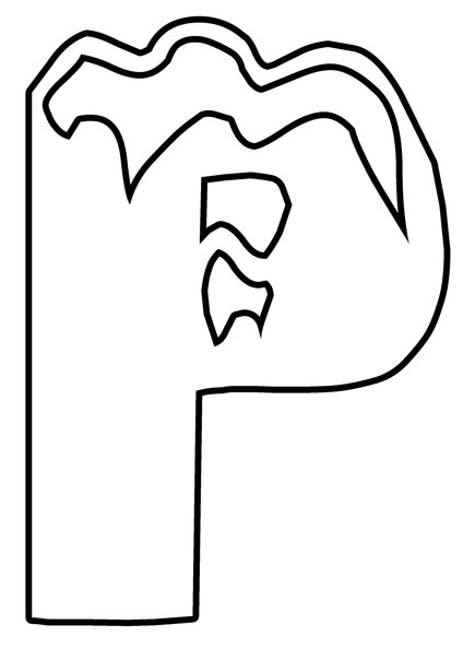 Новогодние буквы для вырезания