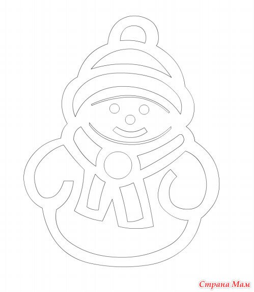 Новогодние вырезалки на окна