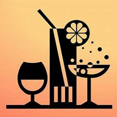 Коктейль силуэт