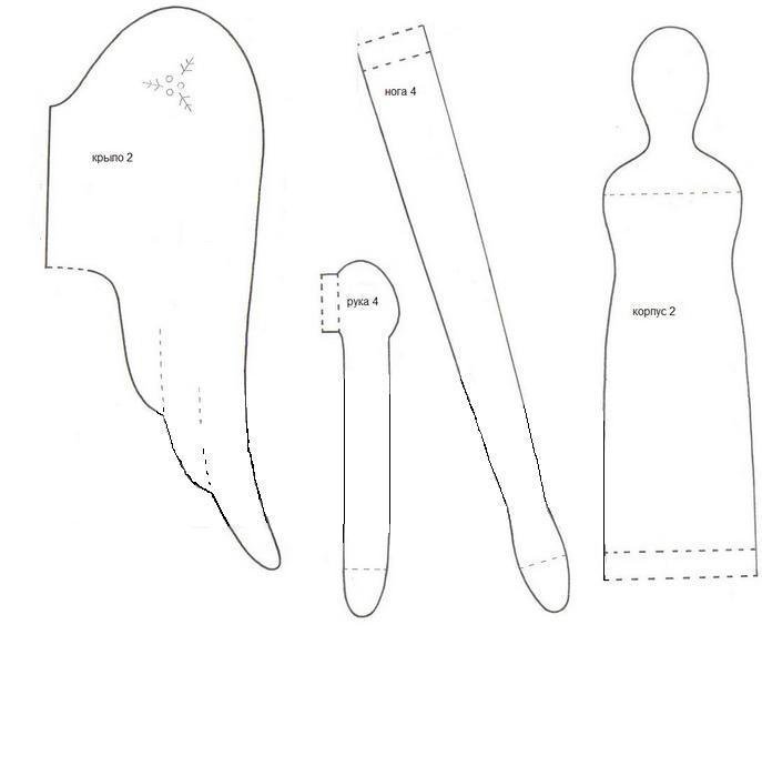 Тильда винтажный ангел выкройка