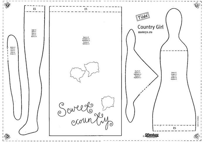 Тильда ангел выкройка