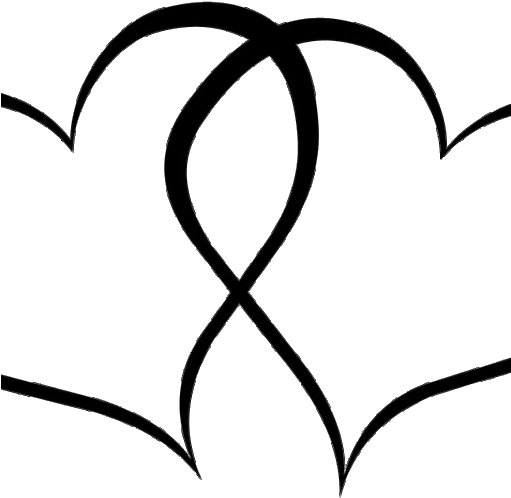 Два сердца вектор